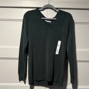Croft & Barrow Forest Green V-Neck Sweater